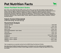 Grass-Fed Beef & Ancient Grains Dog Kibble