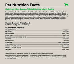 Whitefish & Ancient Grains Dog Kibble