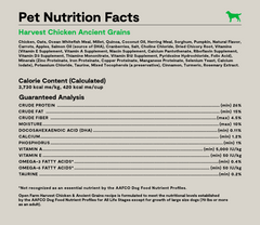 Harvest Chicken & Ancient Grains Dog Kibble