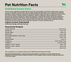 Small Breed Ancient Grains Dog Kibble