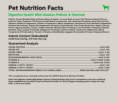 Pollock & Oatmeal Digestive Health Dog Kibble