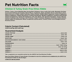 Chicken & Turkey Grain-Free Kitten Kibble