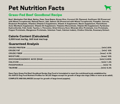 Goodbowl™ Grass-Fed Beef & Brown Rice Dog Kibble