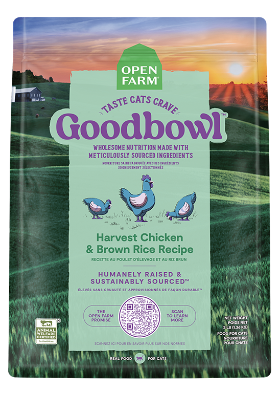 Goodbowl™ Harvest Chicken & Brown Rice Cat Kibble