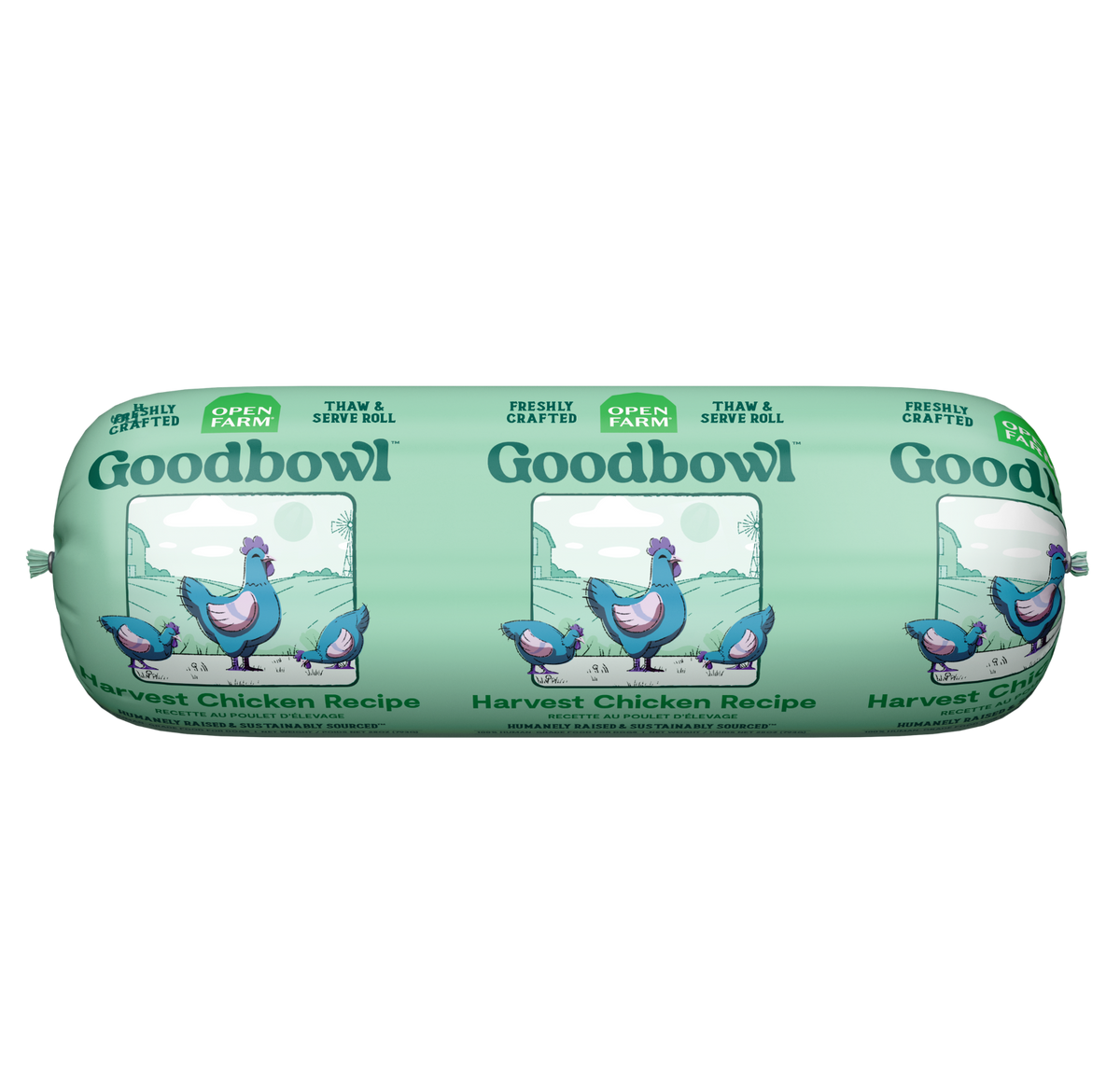Goodbowl Harvest Chicken Freshly Crafted Roll for Dogs