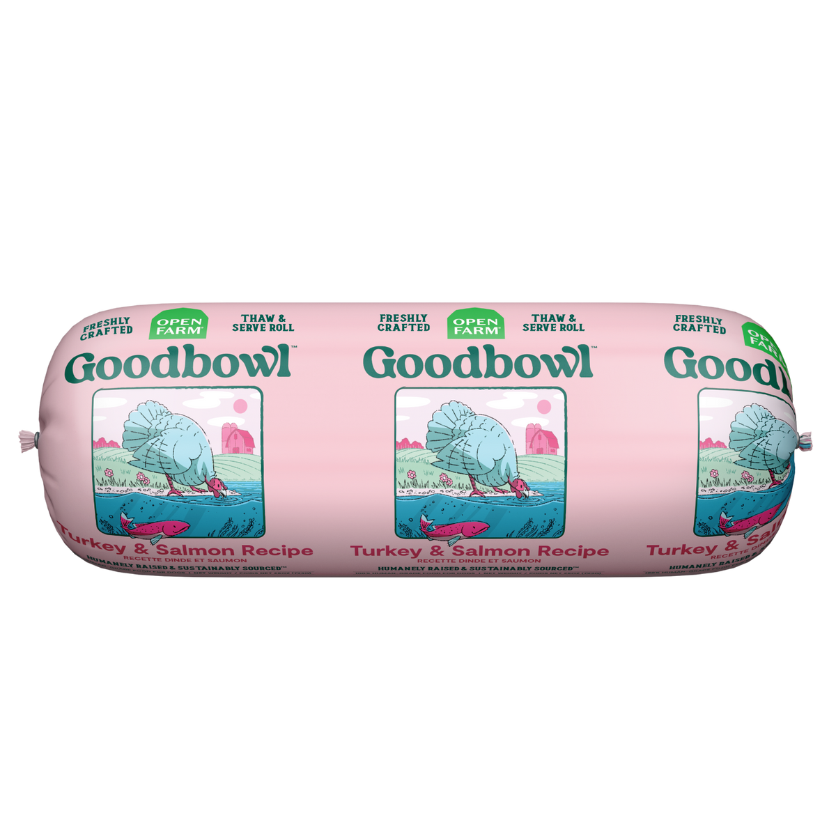 Goodbowl Turkey & Salmon Freshly Crafted Roll for Dogs